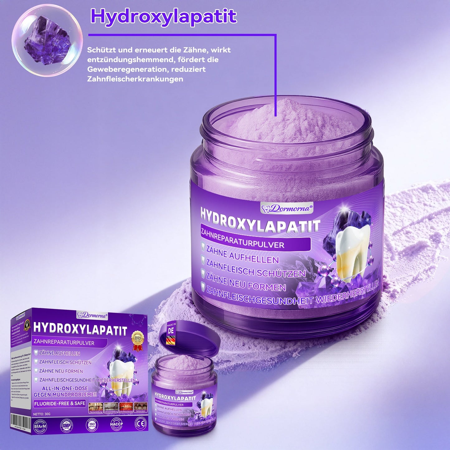 𝑫𝑜𝑟𝒎𝒐𝒓𝙣𝙖® 𝐻𝑦𝑑𝑟𝑜𝑥𝑦𝑙𝑎𝑝𝑎𝑡𝑖𝑡  𝑍𝑎ℎ𝑛𝑟𝑒𝑝𝑎𝑟𝑎𝑡𝑢𝑟𝑝𝑢𝑙𝑣𝑒𝑟🦷Behandlung von Zahnkaries, Parodontitis, Zahnempfindlichkeit und Mundkrebs🏆